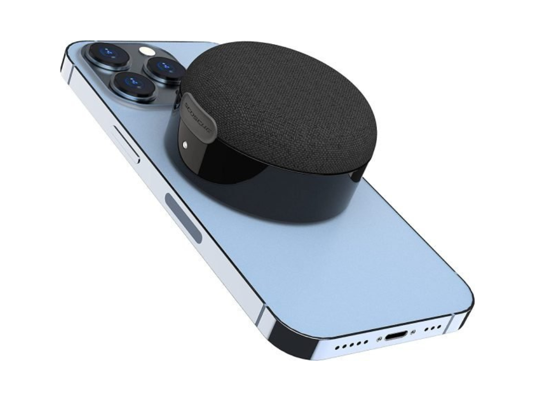 SCOSCHE BoomCan Wireless Speaker with MagSafe - Portable Sound Black SCOSCHE BoomCan Wireless Speaker with MagSafe - Portable Sound Black